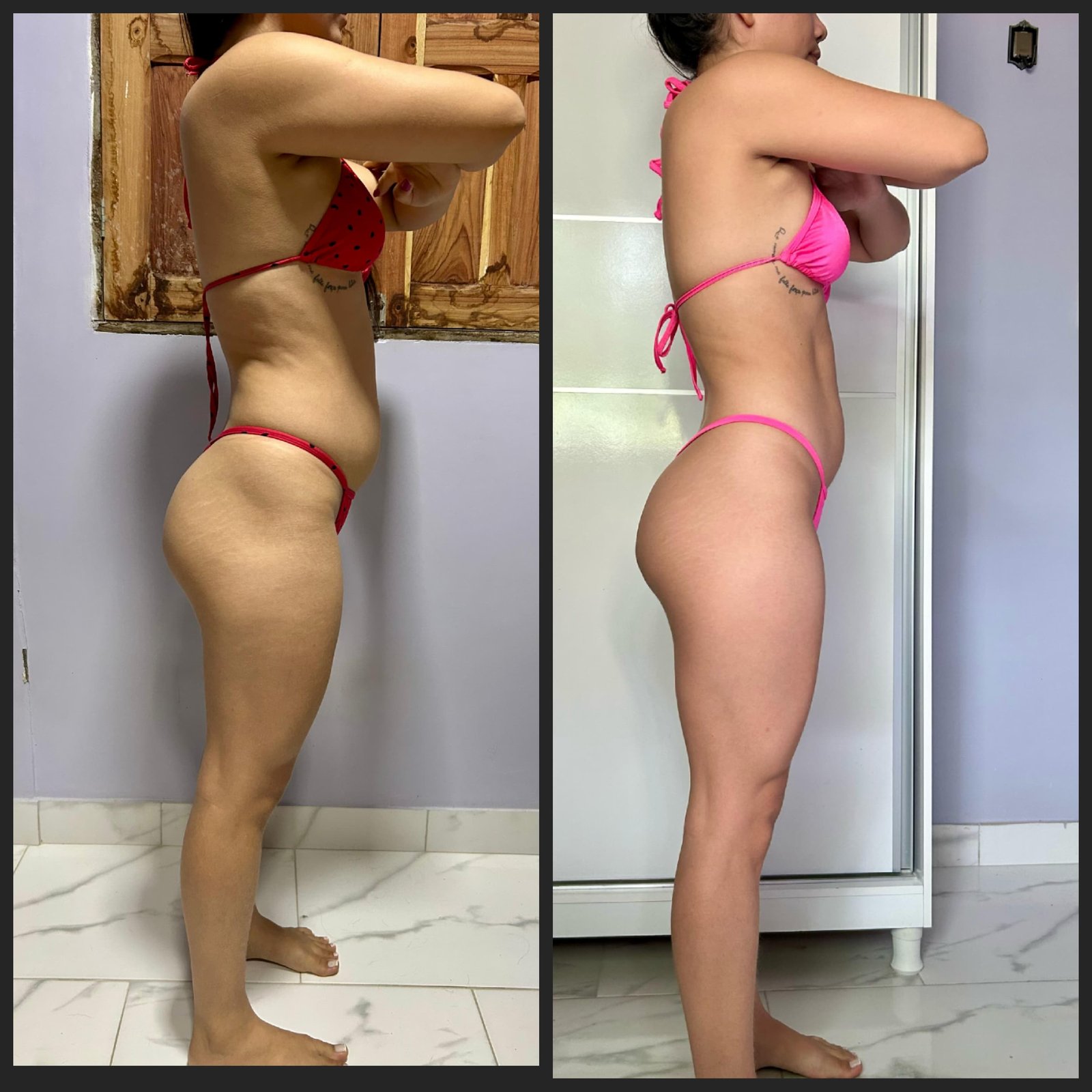 Antes e depois evolução hipertrofia muscular masculino